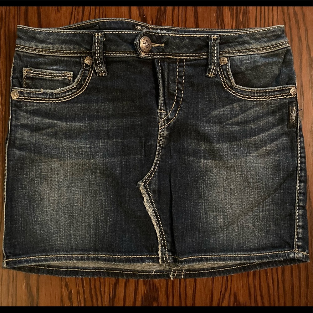 Silver Jeans Skirt